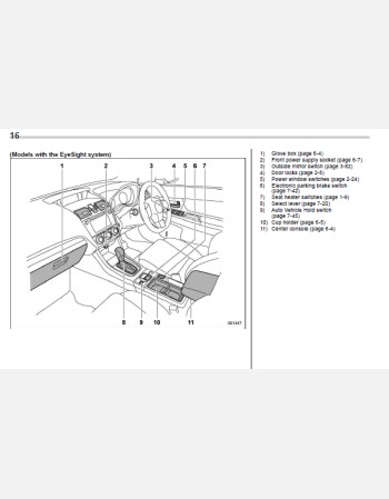 subaru wrx 2018 owners manual rhd and lhd